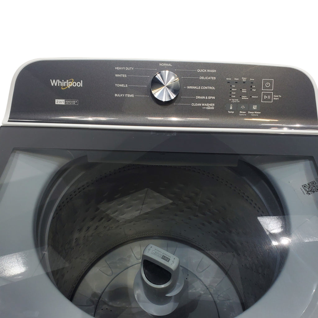 Pictures of ENERGY STAR Whirlpool 5.2 - 5.3 cu ft Capacity Top Load Washer with 2 in 1 Removable Agitator - Scratch & Dent - Minor - Neu Appliance Outlet - Discount Appliance Outlet in Austin, Tx