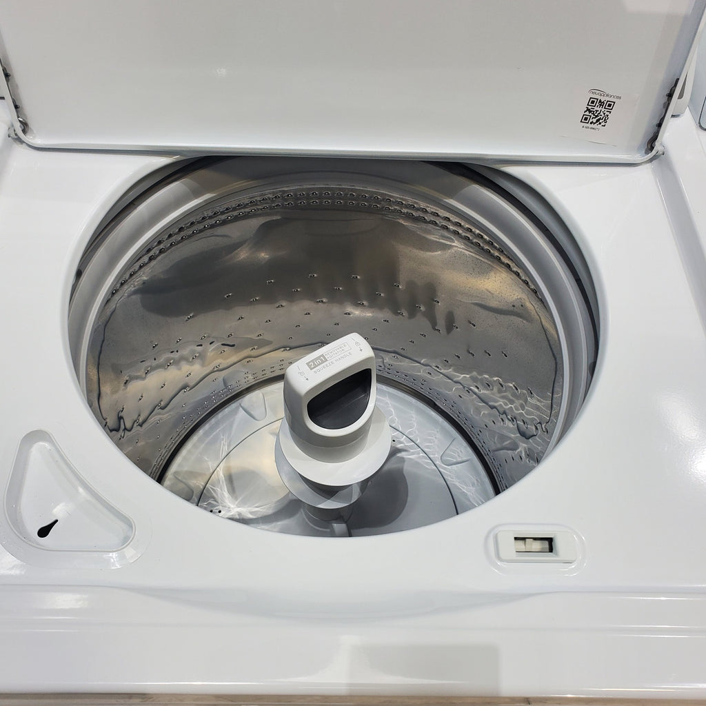 Pictures of Whirlpool 3.8–3.9 Cu. Ft. Top Load Washer with 2 in 1 Removable Agitator and Soil Level Selection and Whirlpool 7-cu ft Vented Electric Dryer - Open Box - Neu Appliance Outlet - Discount Appliance Outlet in Austin, Tx