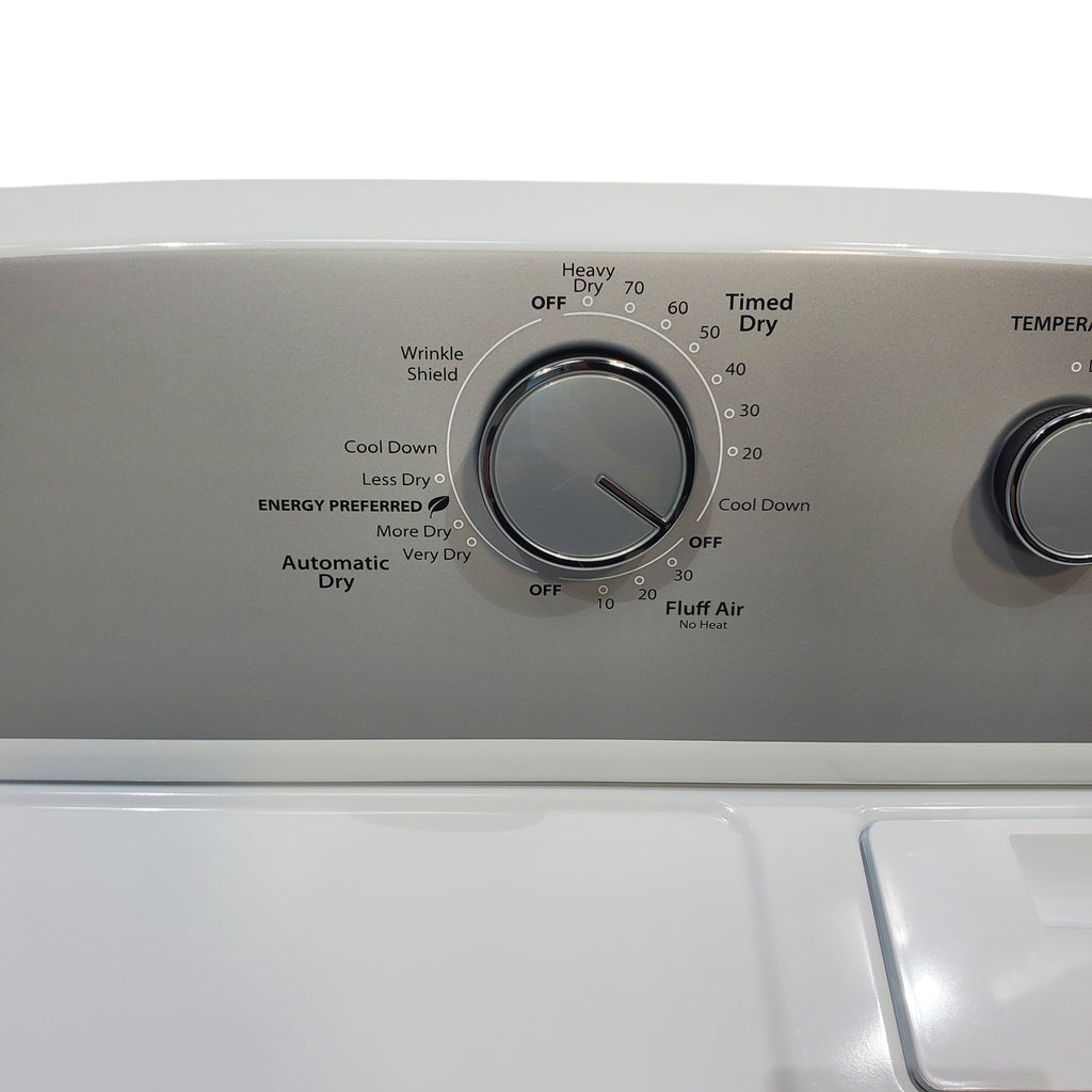 Pictures of Whirlpool 3.8–3.9 Cu. Ft. Top Load Washer with 2 in 1 Removable Agitator and Soil Level Selection and Whirlpool 7-cu ft Vented Electric Dryer - Open Box - Neu Appliance Outlet - Discount Appliance Outlet in Austin, Tx