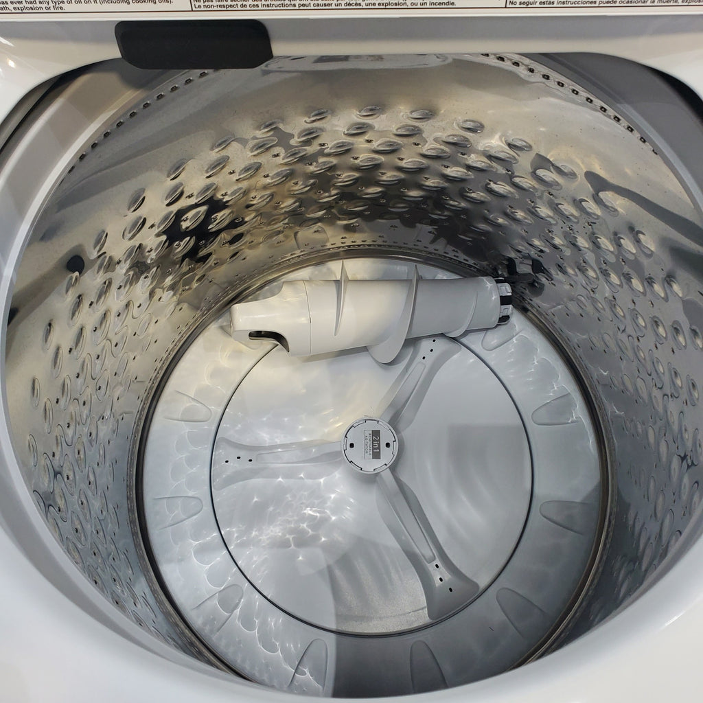 Pictures of Whirlpool 4.7–4.8 Cu. Ft. Top Load Washer with 2 in 1 Removable Agitator and Built-In Water Faucet and 7.0 Cu. Ft. Top Load Gas Moisture Sensing Dryer with Wrinkle Shield™ Option - Open Box - Neu Appliance Outlet - Discount Appliance Outlet in Austin, Tx