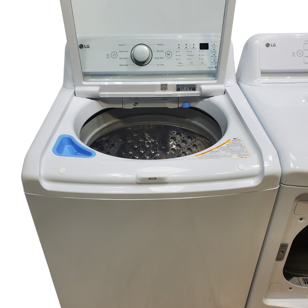 Pictures of LG 5.0 cu. ft. Mega Capacity Top Load Washer with TurboDrum™ Technology and 7.3 cu. ft. Ultra Large Capacity Electric Dryer with Sensor Dry Technology - Scratch & Dent - Minor - Neu Appliance Outlet - Discount Appliance Outlet in Austin, Tx