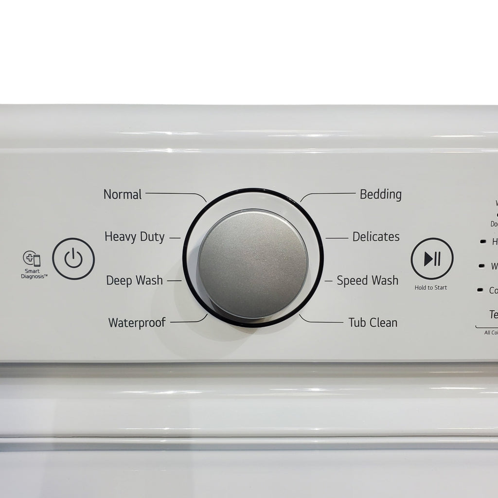 Pictures of LG 5.0 cu. ft. Mega Capacity Top Load Washer with TurboDrum™ Technology and 7.3 cu. ft. Ultra Large Capacity Electric Dryer with Sensor Dry Technology - Scratch & Dent - Minor - Neu Appliance Outlet - Discount Appliance Outlet in Austin, Tx