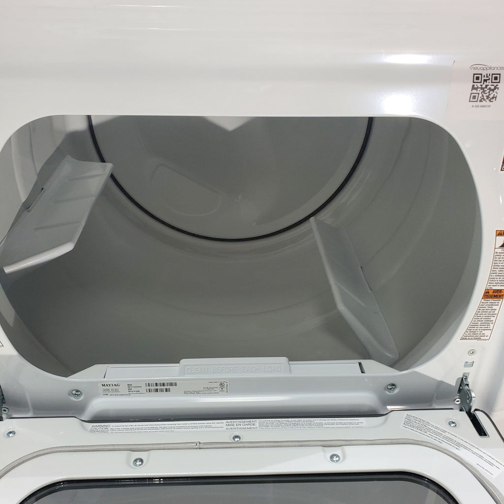 Pictures of Maytag 4.7 cu. ft. Smart Top Load Washing Machine with Extra Power Button and Deep Fill option and ENERGY STAR Smart Capable 7.4 cu. ft. Electric Steam Dryer with Extra Power Button - Open Box - Neu Appliance Outlet - Discount Appliance Outlet in Austin, Tx