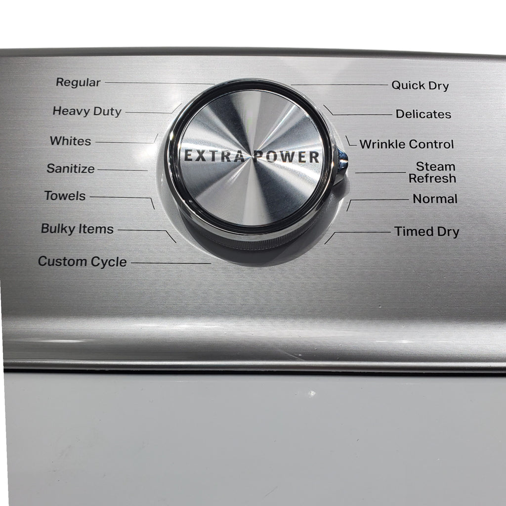 Pictures of Maytag 4.7 cu. ft. Smart Top Load Washing Machine with Extra Power Button and Deep Fill option and ENERGY STAR Smart Capable 7.4 cu. ft. Electric Steam Dryer with Extra Power Button - Open Box - Neu Appliance Outlet - Discount Appliance Outlet in Austin, Tx