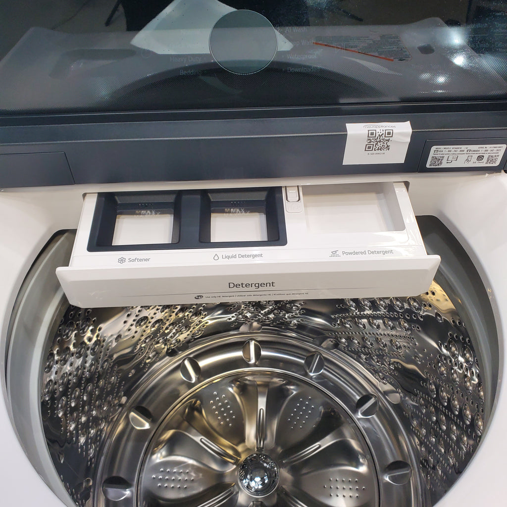 Pictures of LG White 5.5 cu. ft. Mega Capacity Smart Top Load Washer with EasyUnload™ & AI Sensing - Scratch & Dent - Minor - Neu Appliance Outlet - Discount Appliance Outlet in Austin, Tx