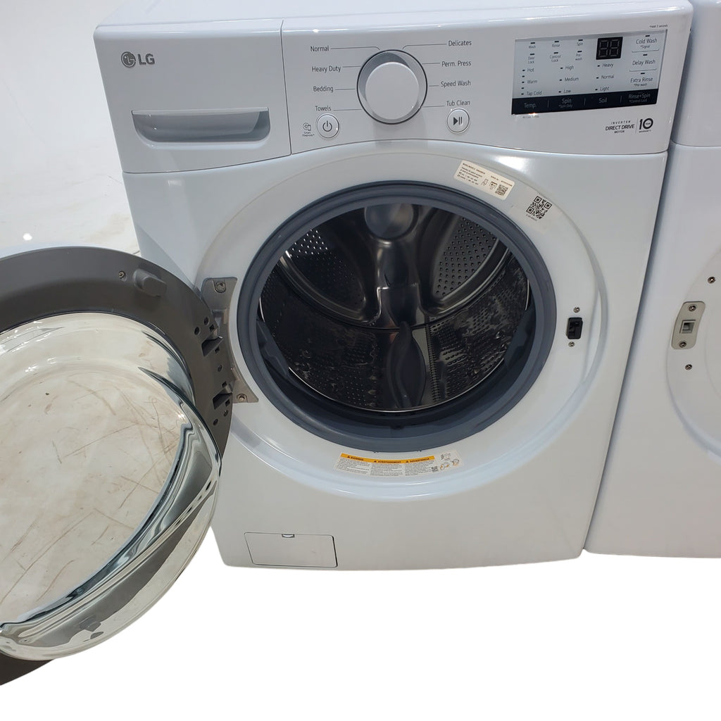 Pictures of LG 4.5 cu. ft. Ultra Large Capacity ENERGY STAR Front Load Washer in White with 6Motion™ Technology - Open Box - Neu Appliance Outlet - Discount Appliance Outlet in Austin, Tx