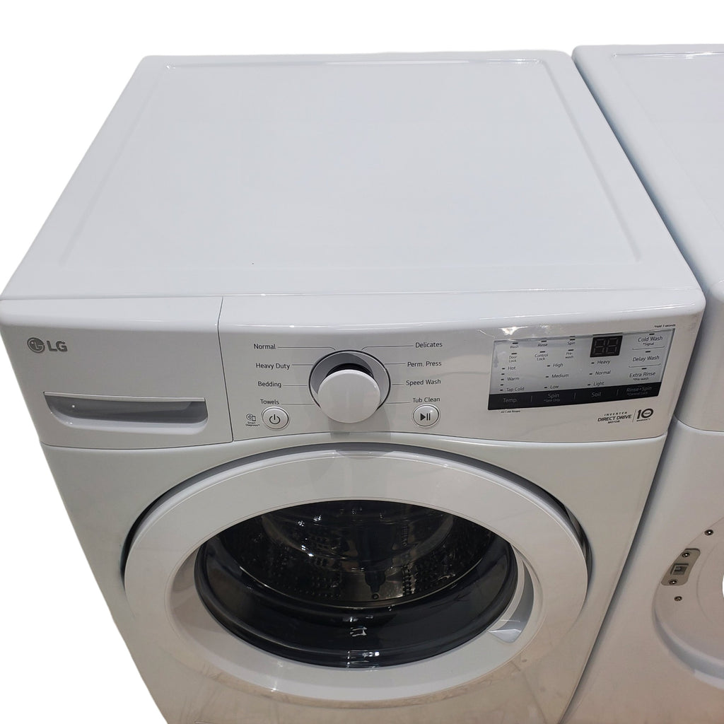 Pictures of LG 4.5 cu. ft. Ultra Large Capacity ENERGY STAR Front Load Washer in White with 6Motion™ Technology - Open Box - Neu Appliance Outlet - Discount Appliance Outlet in Austin, Tx