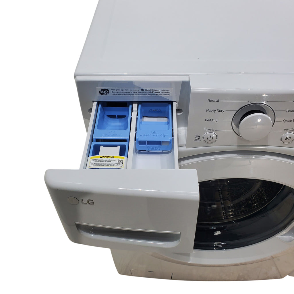 Pictures of LG 4.5 cu. ft. Ultra Large Capacity ENERGY STAR Front Load Washer in White with 6Motion™ Technology - Open Box - Neu Appliance Outlet - Discount Appliance Outlet in Austin, Tx