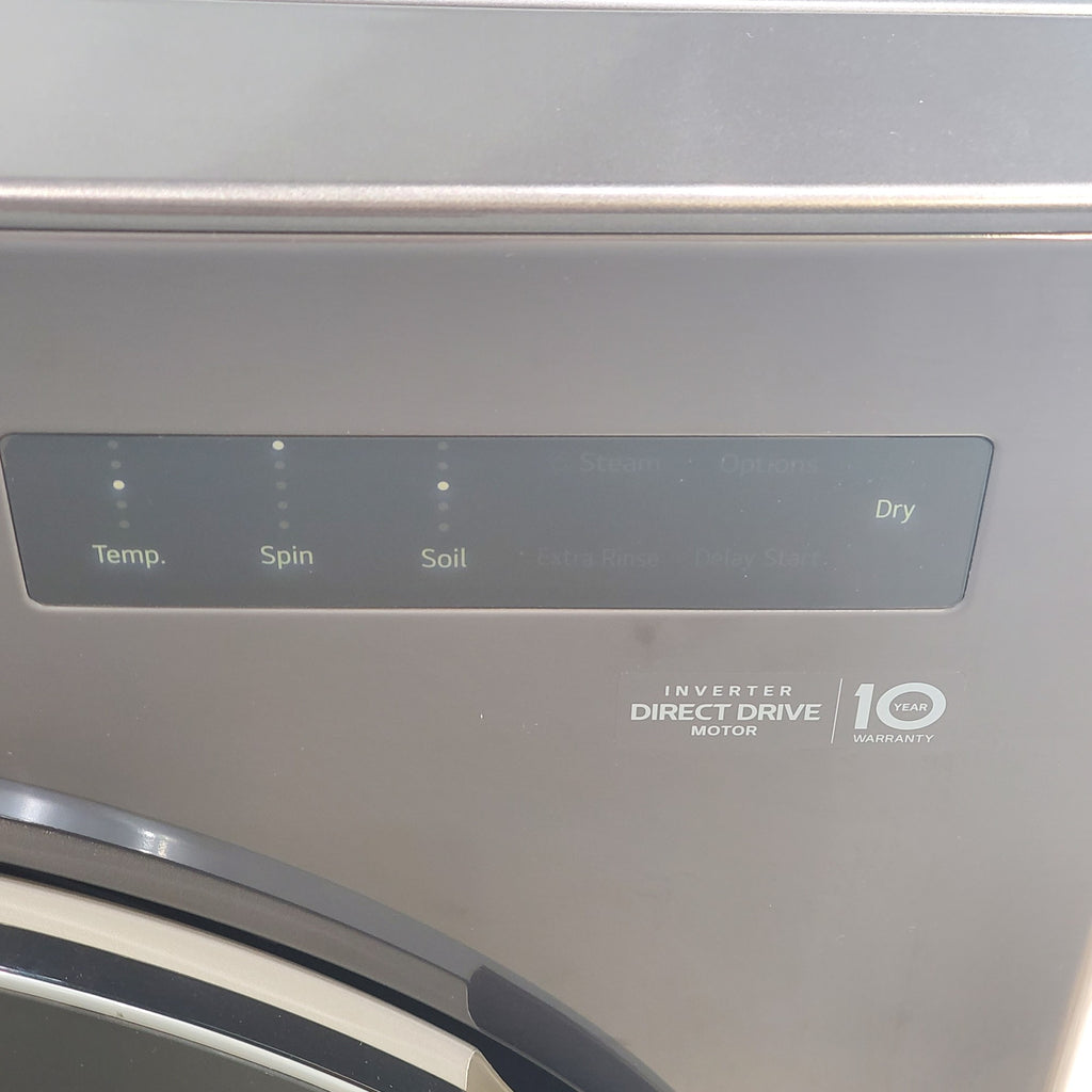 Pictures of LG Black Steel Ventless Washer/Dryer Combo LG WashCombo™ All-in-One 5.0 cu. ft. Mega Capacity with Inverter HeatPump™ Technology and Direct Drive Motor - Open Box - Neu Appliance Outlet - Discount Appliance Outlet in Austin, Tx