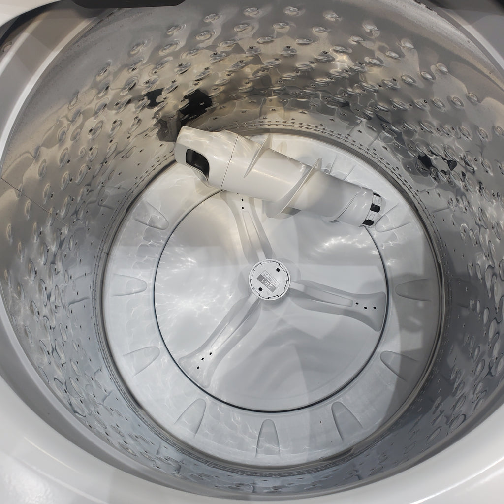 Pictures of Whirlpool 4.7–4.8 Cu. Ft. Top Load Washer with 2 in 1 Removable Agitator and Built-In Water Faucet and 7.0 Cu. Ft. Top Load Electric Moisture Sensing Dryer with Wrinkle Shield™ Option - Open Box - Neu Appliance Outlet - Discount Appliance Outlet in Austin, Tx