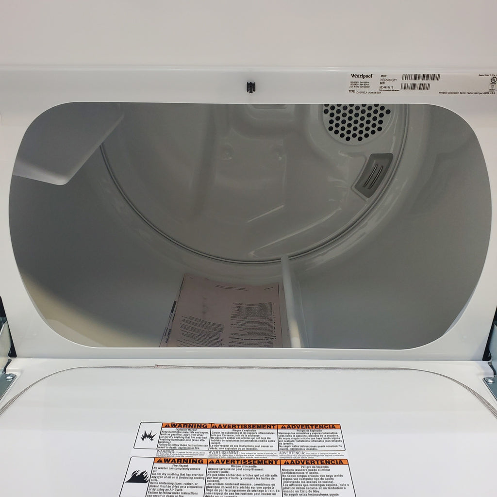 Pictures of Whirlpool 4.7–4.8 Cu. Ft. Top Load Washer with 2 in 1 Removable Agitator and Built-In Water Faucet and 7.0 Cu. Ft. Top Load Electric Moisture Sensing Dryer with Wrinkle Shield™ Option - Open Box - Neu Appliance Outlet - Discount Appliance Outlet in Austin, Tx