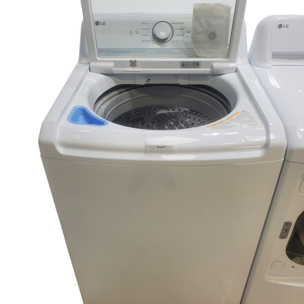 Pictures of ENERGY STAR LG 4.1 cu. ft. Top Load Washing M0achine with 4-Way Agitator and ENERGY STAR LG 7.3 cu. ft. Electric Dryer with Smart Diagnosis - Scratch & Dent - Minor - Neu Appliance Outlet - Discount Appliance Outlet in Austin, Tx