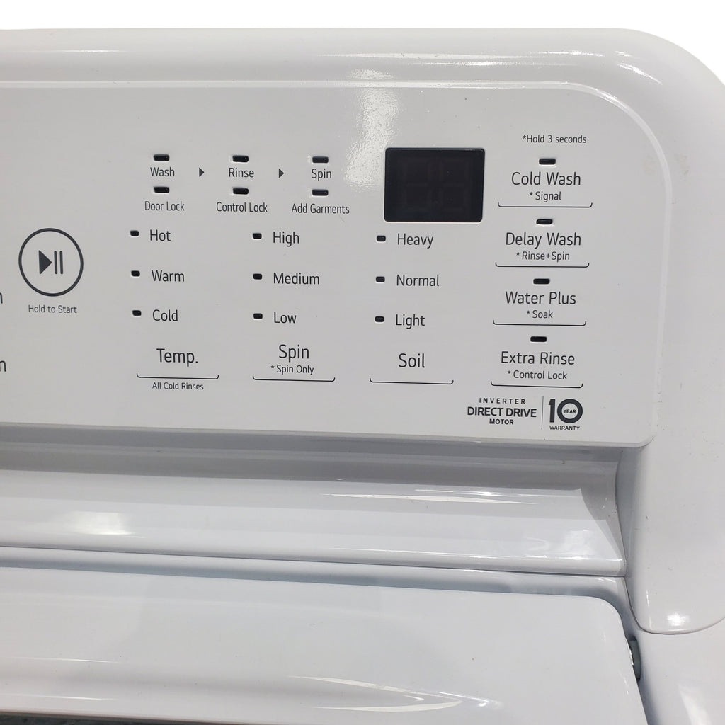 Pictures of LG 4.5 cu. ft. Ultra Large Capacity Top Load Washer with TurboDrum™ Technology and 7.3 cu. ft. Ultra Large Capacity Electric Dryer with Sensor Dry Technology - Open Box - Neu Appliance Outlet - Discount Appliance Outlet in Austin, Tx