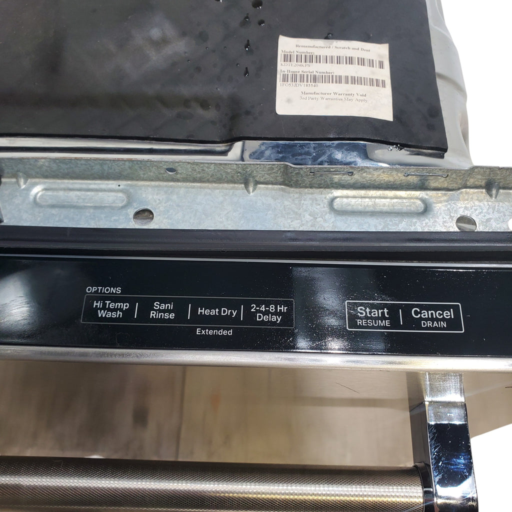 Pictures of 24 in. PrintShield Stainless Steel ENERGY STAR KitchenAid Top Control Dishwasher with FreeFlex Third Rack - Scratch & Dent - Minor - Neu Appliance Outlet - Discount Appliance Outlet in Austin, Tx