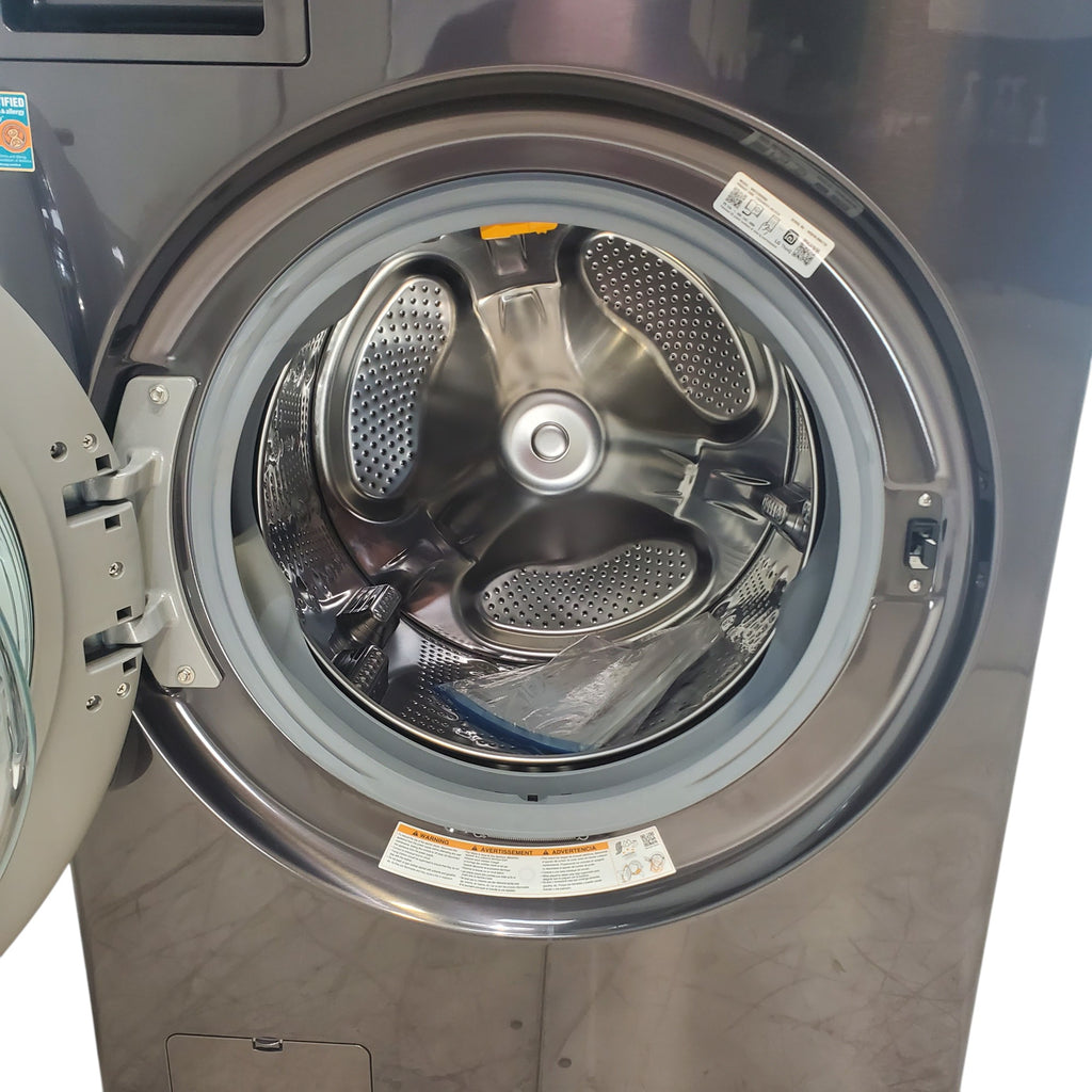 Pictures of Black Steel Single Unit Front Load LG WashTower™w. Center Control® 5.0 cu.ft. Washer & 7.4 cu.ft. Electric Dryer - Scratch & Dent - Moderate - Neu Appliance Outlet - Discount Appliance Outlet in Austin, Tx