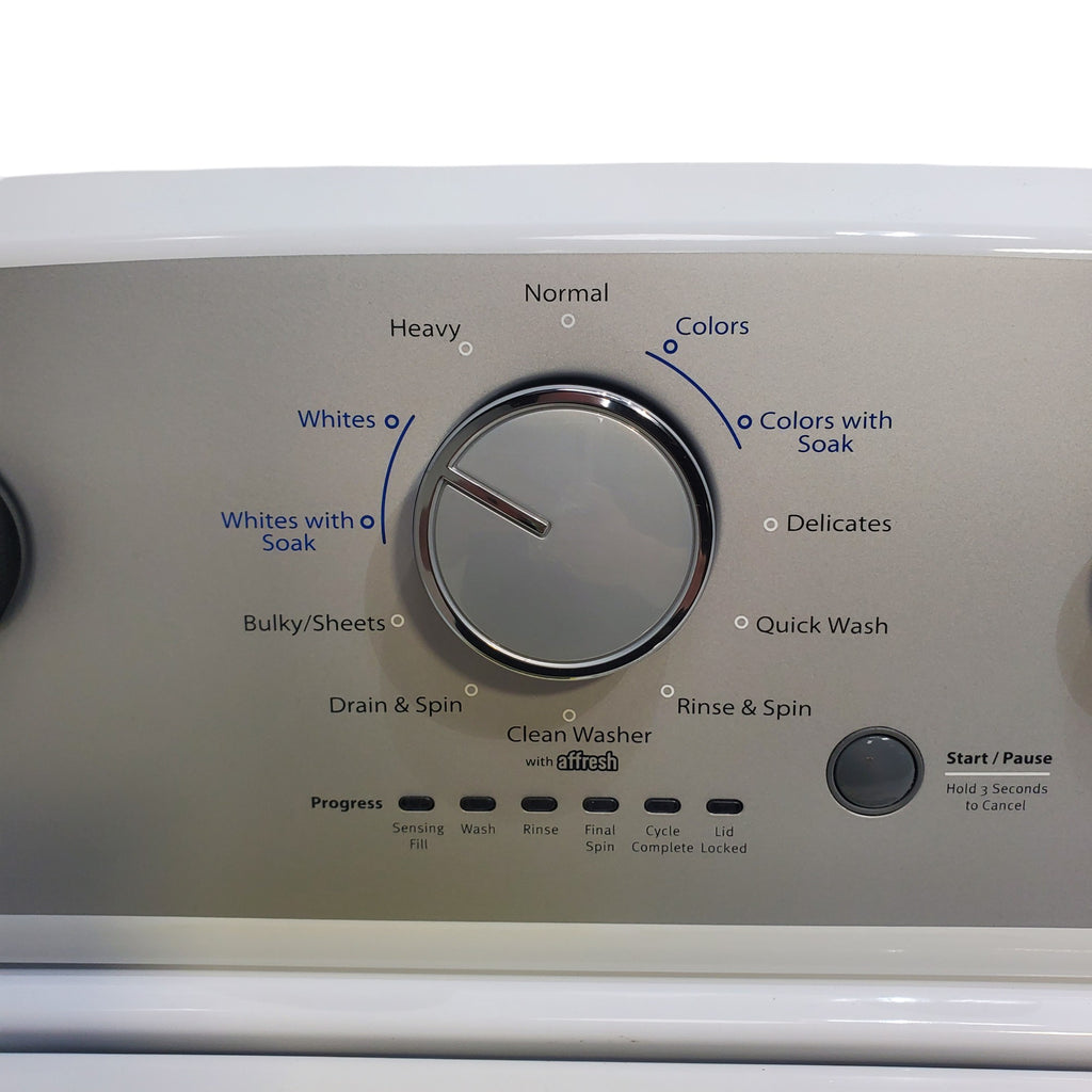 Pictures of Whirlpool 3.8–3.9 Cu. Ft. Top Load Washer with 2 in 1 Removable Agitator and Soil Level Selection and Whirlpool 7-cu ft Vented Electric Dryer - Open Box - Neu Appliance Outlet - Discount Appliance Outlet in Austin, Tx