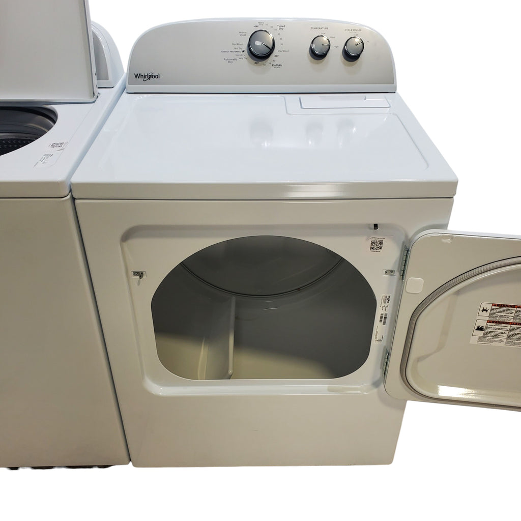 Pictures of Whirlpool 3.8–3.9 Cu. Ft. Top Load Washer with 2 in 1 Removable Agitator and Soil Level Selection and Whirlpool 7-cu ft Vented Electric Dryer - Open Box - Neu Appliance Outlet - Discount Appliance Outlet in Austin, Tx