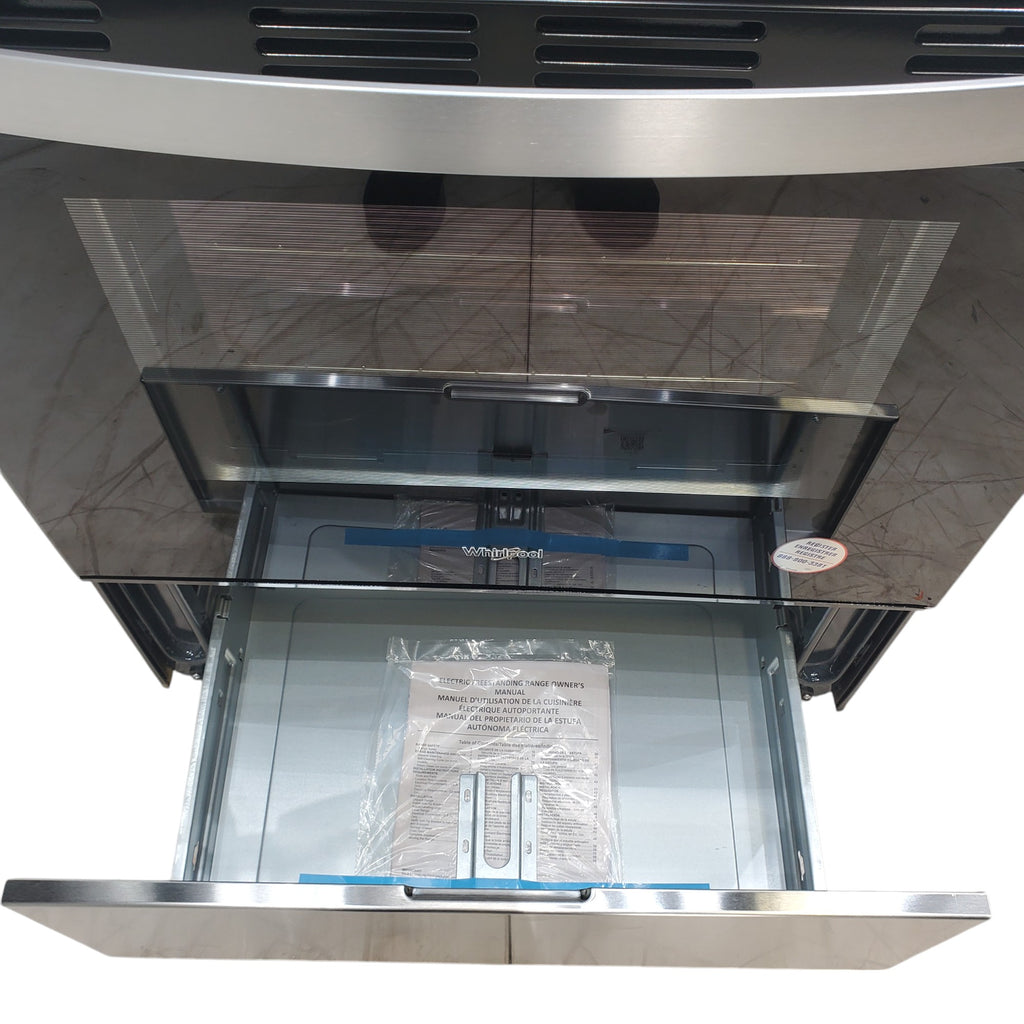 Pictures of Whirlpool 30 in. 4 Burner Element Freestanding Electric Range in Stainless Steel with Thermal - Scratch & Dent - Minor - Neu Appliance Outlet - Discount Appliance Outlet in Austin, Tx