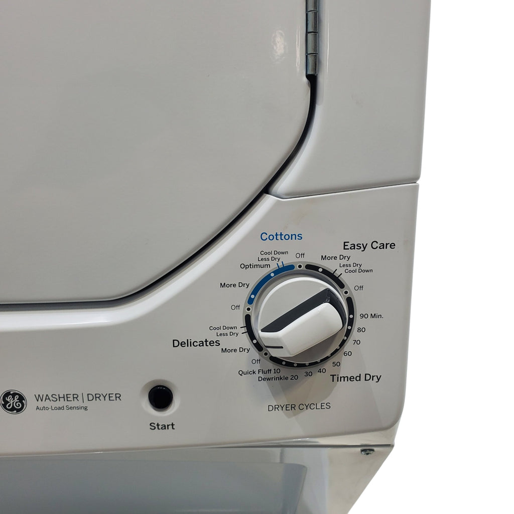 Pictures of 24 in. Wide GE Spacemaker Laundry Center with 2.3 cu. ft. Capacity Top Load Washing Machine and 4.4 cu. ft. Electric Dryer - Scratch & Dent - Minor - Neu Appliance Outlet - Discount Appliance Outlet in Austin, Tx