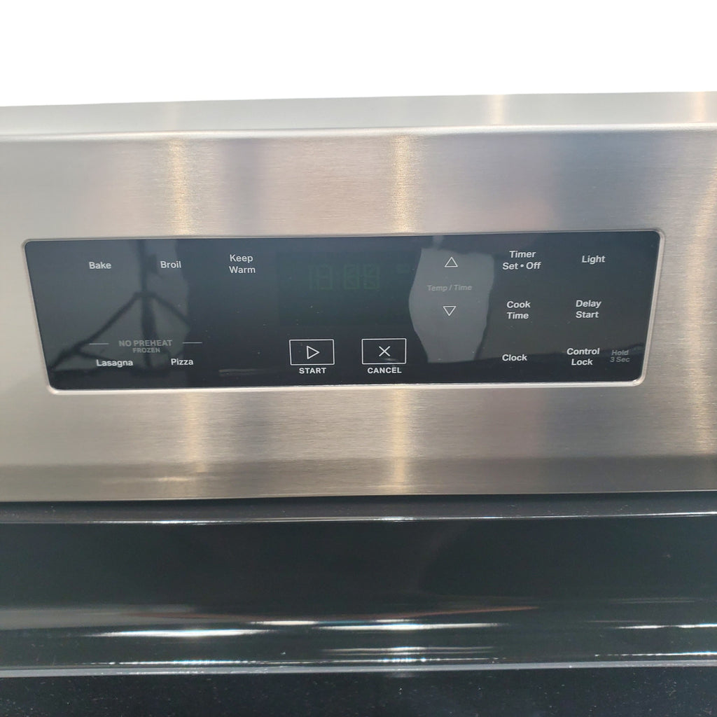 Pictures of Whirlpool 30 in. 4 Burner Element Freestanding Electric Range in Stainless Steel with Thermal - Open Box - Neu Appliance Outlet - Discount Appliance Outlet in Austin, Tx