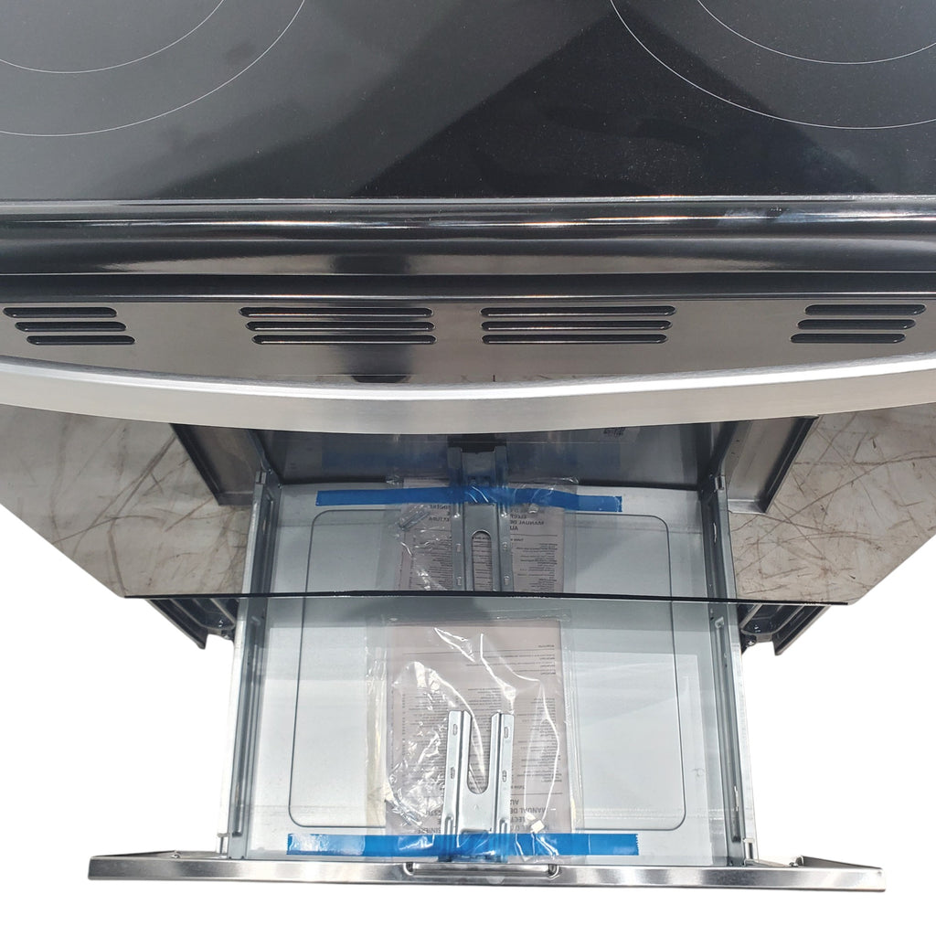 Pictures of Whirlpool 30 in. 4 Burner Element Freestanding Electric Range in Stainless Steel with Thermal - Open Box - Neu Appliance Outlet - Discount Appliance Outlet in Austin, Tx
