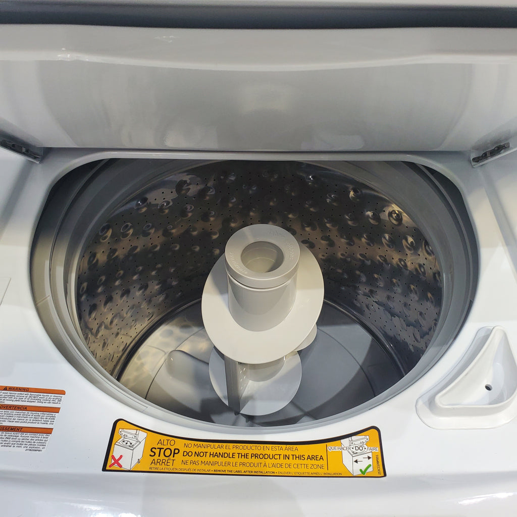 Pictures of 27" Wide GE 3.8 cu. ft. Laundry Center Washer and 5.9 cu. ft. Electric Dryer with Electro-Mechanical Rotary Dial Controls - Certified Refurbished - Neu Appliance Outlet - Discount Appliance Outlet in Austin, Tx