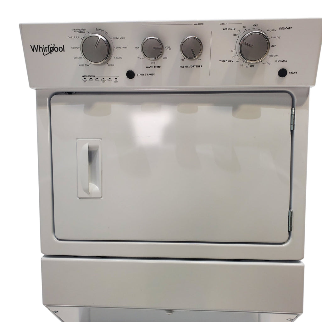 Pictures of 28 in. Wide Whirlpool 3.5 cu. ft. Washer and 5.9 cu. ft. Electric Dryer Laundry Center with AutoDry Drying System - Certified Refurbished - Neu Appliance Outlet - Discount Appliance Outlet in Austin, Tx