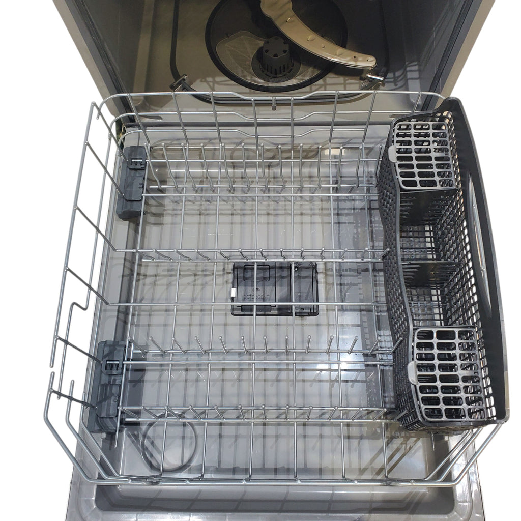 Pictures of GE® White ENERGY STAR® Dishwasher with Front Controls and Dry Boost - Open Box - Neu Appliance Outlet - Discount Appliance Outlet in Austin, Tx