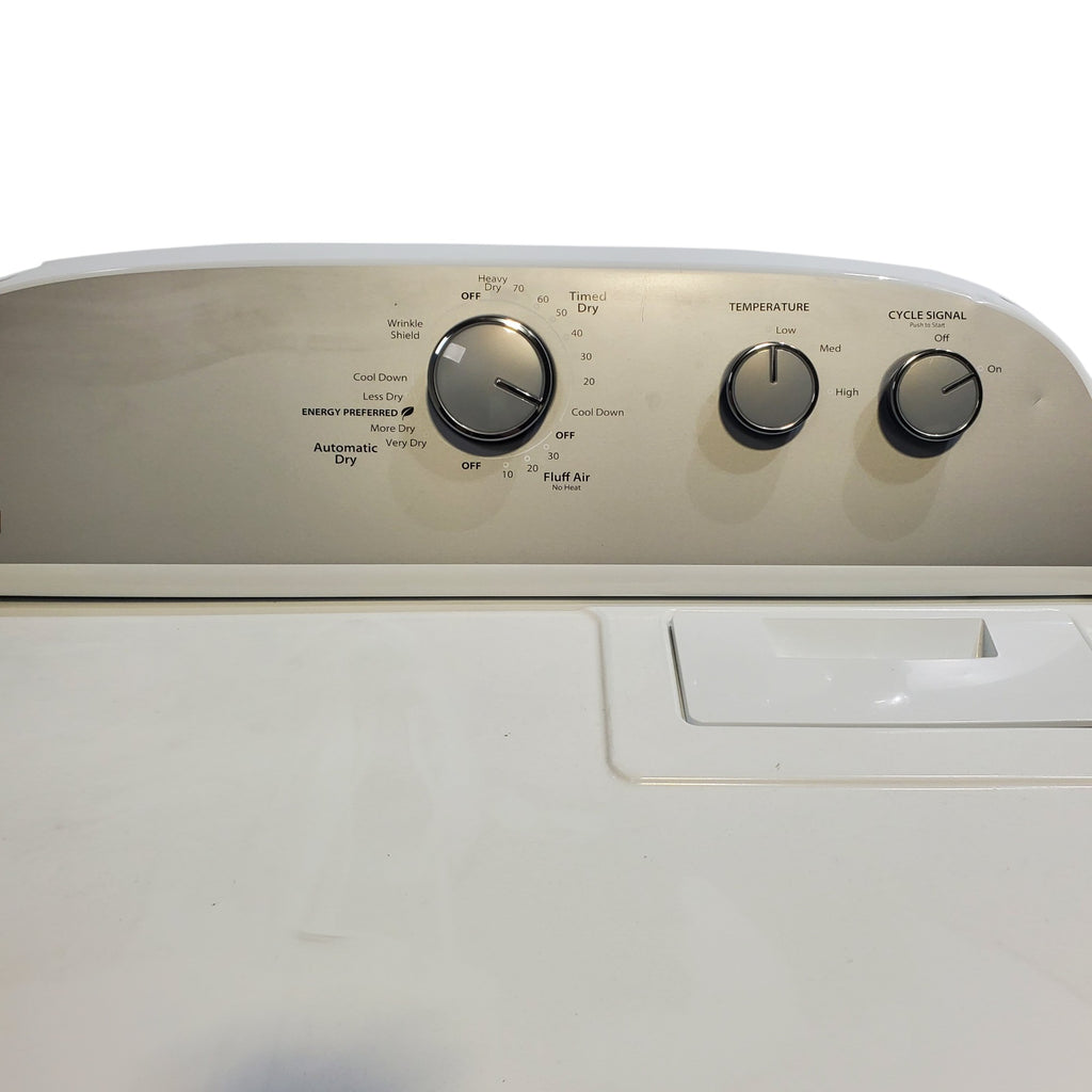 Pictures of Neu Preferred Whirlpool Agitator Washer & Electric Dryer Set: 3.5 cu. ft. Agitator Washer With Extra Water Cycle / Option & 7.0 cu. ft. Electric 220v Dryer With Auto Sensor Dry - Certified Refurbished - Neu Appliance Outlet - Discount Appliance Outlet in Austin, Tx