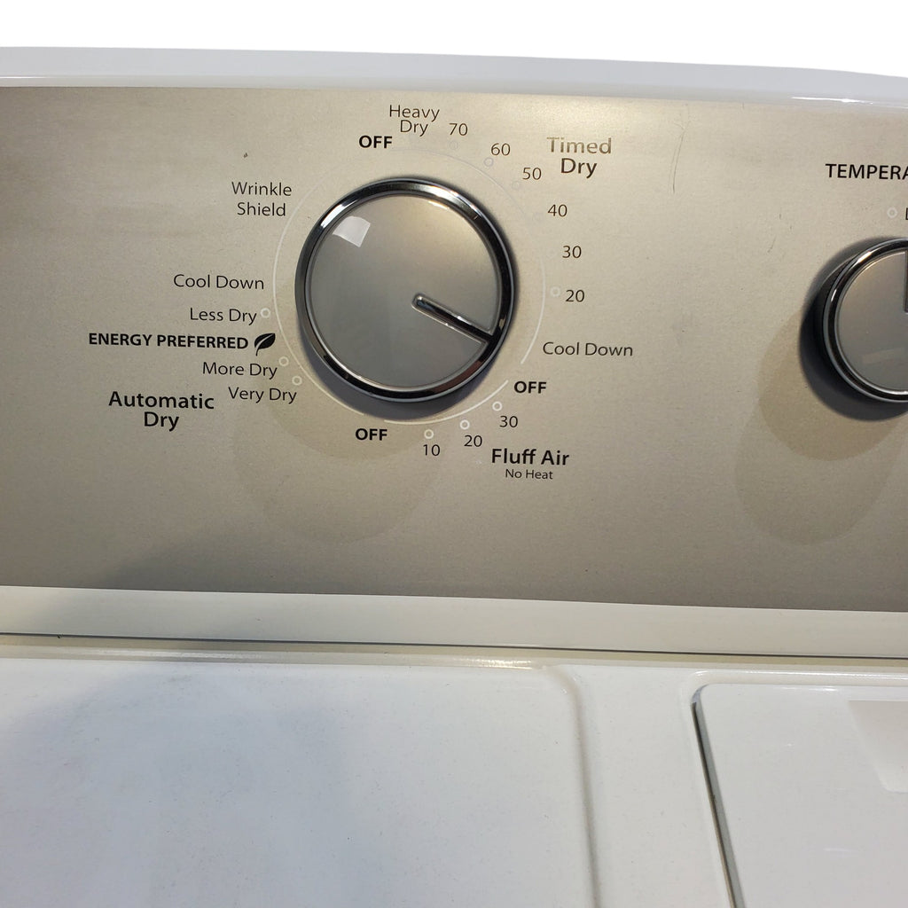 Pictures of Neu Preferred Whirlpool Agitator Washer & Electric Dryer Set: 3.5 cu. ft. Agitator Washer With Extra Water Cycle / Option & 7.0 cu. ft. Electric 220v Dryer With Auto Sensor Dry - Certified Refurbished - Neu Appliance Outlet - Discount Appliance Outlet in Austin, Tx