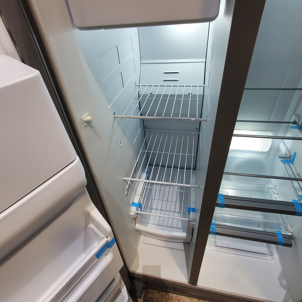 Pictures of Whirlpool 36' Wide Fingerprint Resistant Stainless Steel 24 cu ft Capacity Side By Side Refrigerator with Ice and Water Dispenser - Open Box - Neu Appliance Outlet - Discount Appliance Outlet in Austin, Tx