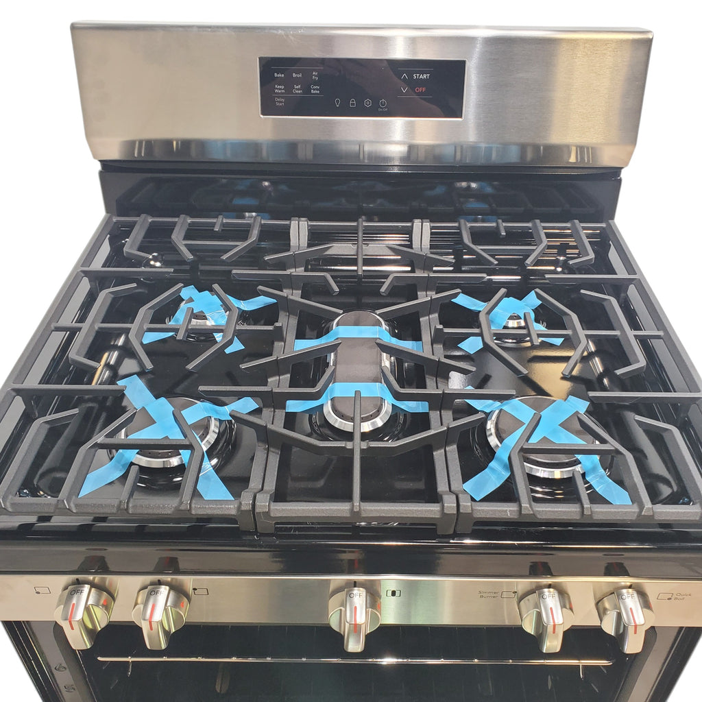 Frigidaire Stainless Steel 30" Gas Range with Air Fry and Five Burner Cooktop - Scratch & Dent - Minor