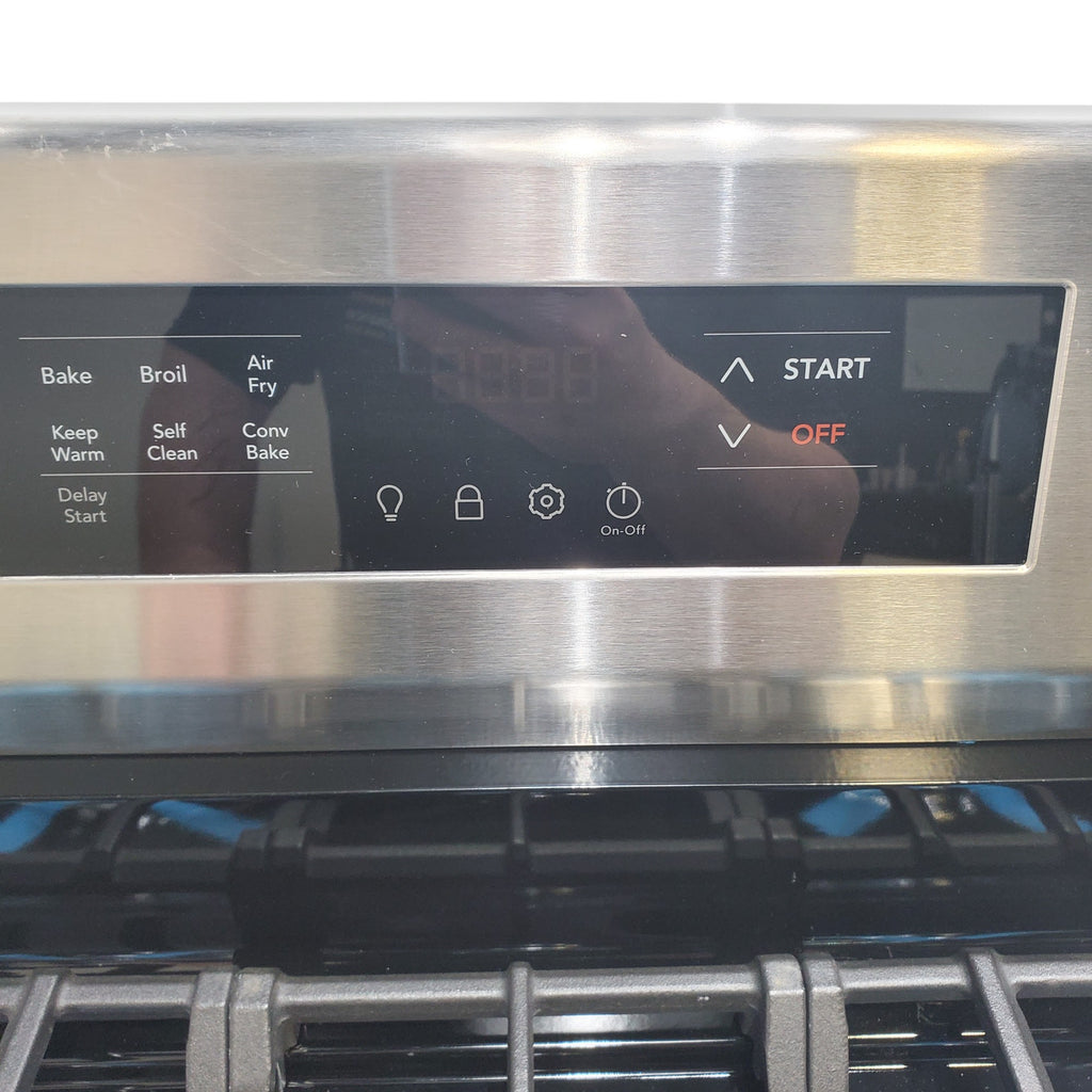 Frigidaire Stainless Steel 30" Gas Range with Air Fry and Five Burner Cooktop - Scratch & Dent - Minor