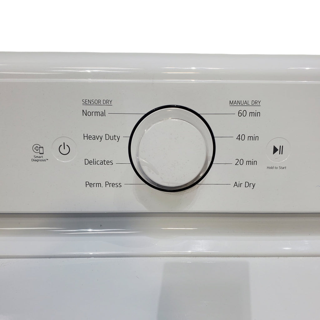 Pictures of ENERGY STAR LG 4.1 cu. ft. Top Load Washing Machine with 4-Way Agitator and ENERGY STAR LG 7.3 cu. ft. Electric Dryer with Smart Diagnosis - Scratch & Dent - Minor - Neu Appliance Outlet - Discount Appliance Outlet in Austin, Tx