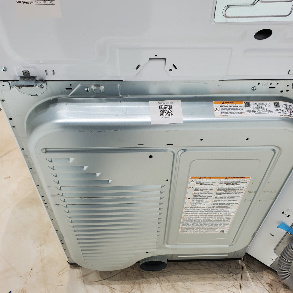 Pictures of ENERGY STAR LG 4.1 cu. ft. Top Load Washing Machine with 4-Way Agitator and ENERGY STAR LG 7.3 cu. ft. Electric Dryer with Smart Diagnosis - Scratch & Dent - Minor - Neu Appliance Outlet - Discount Appliance Outlet in Austin, Tx