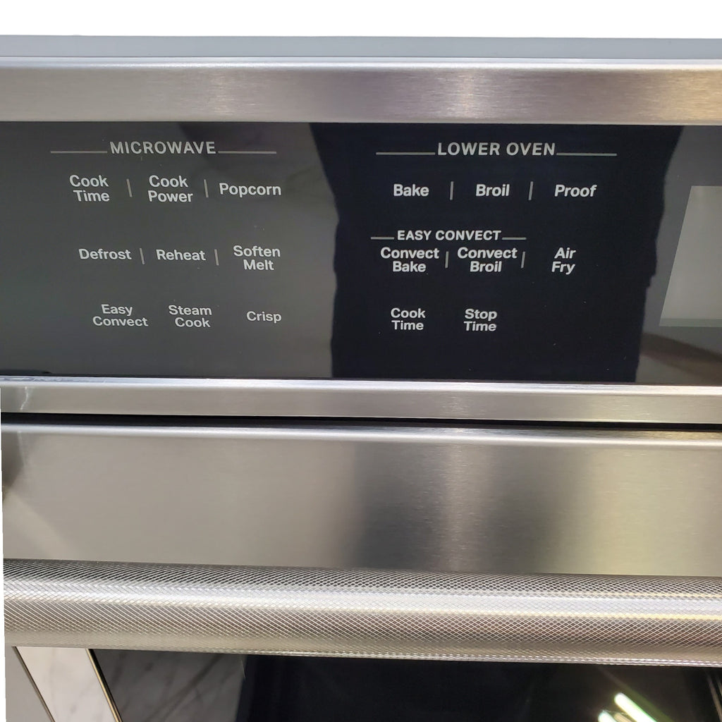 Pictures of KitchenAid® Print Shield Stainless 30" Combination Microwave Wall Ovens with Air Fry Mode and Even-Heat™ True Convection KOEC530PPS - Open Box - Neu Appliance Outlet - Discount Appliance Outlet in Austin, Tx