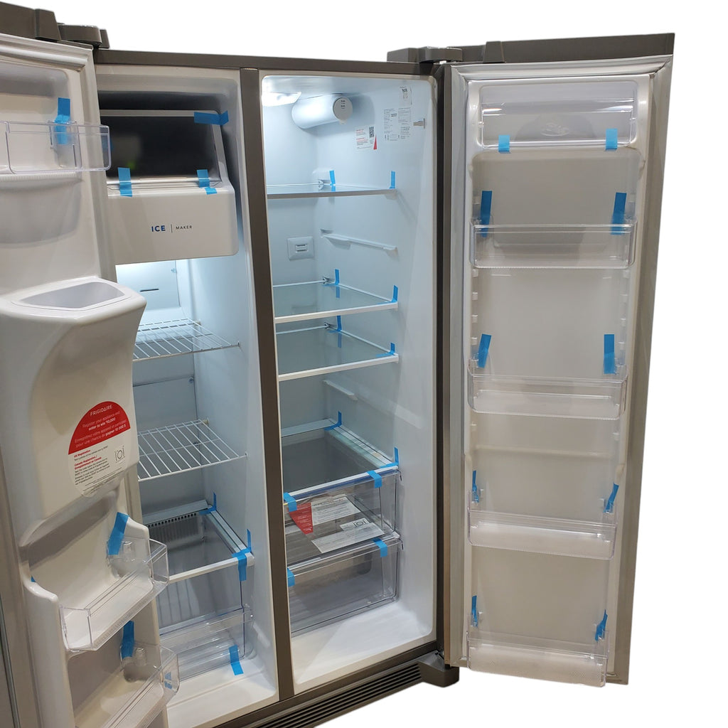 Pictures of ENERGY STAR Frigidaire Fingerprint Resistant Stainless Steel 25.6 cu. ft. Side by Side Refrigerator with Water and Ice Dispenser - Scratch & Dent - Minor - Neu Appliance Outlet - Discount Appliance Outlet in Austin, Tx