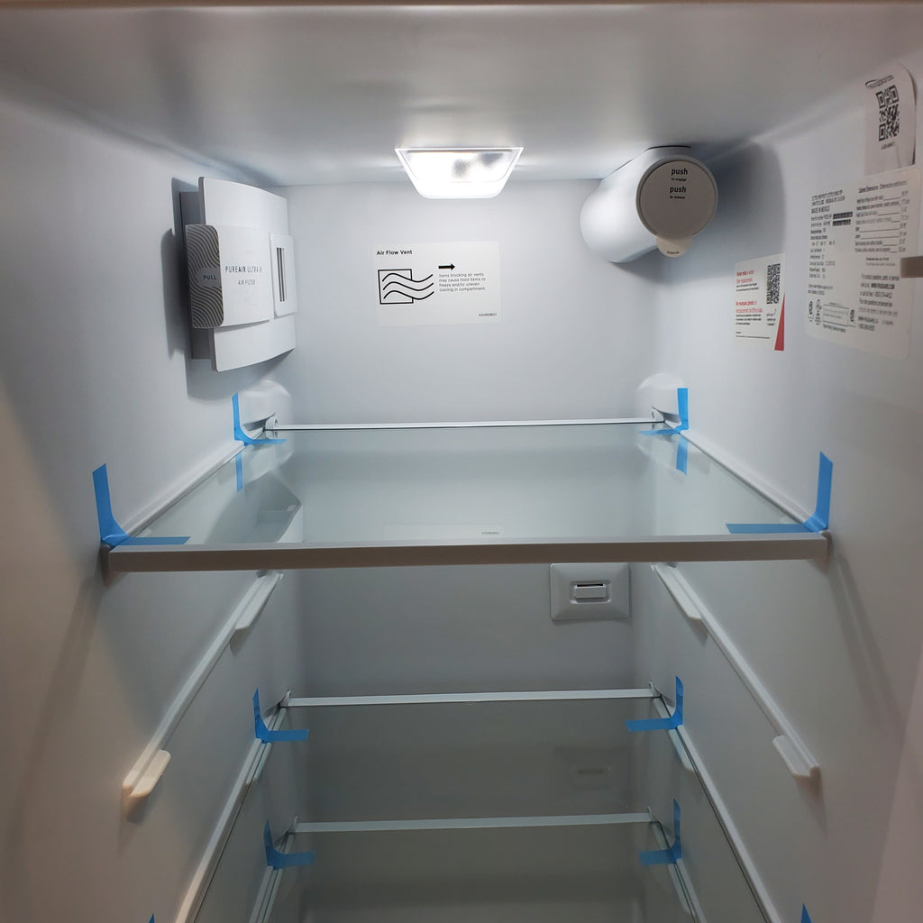 Pictures of ENERGY STAR Frigidaire Fingerprint Resistant Stainless Steel 25.6 cu. ft. Side by Side Refrigerator with Water and Ice Dispenser - Scratch & Dent - Minor - Neu Appliance Outlet - Discount Appliance Outlet in Austin, Tx