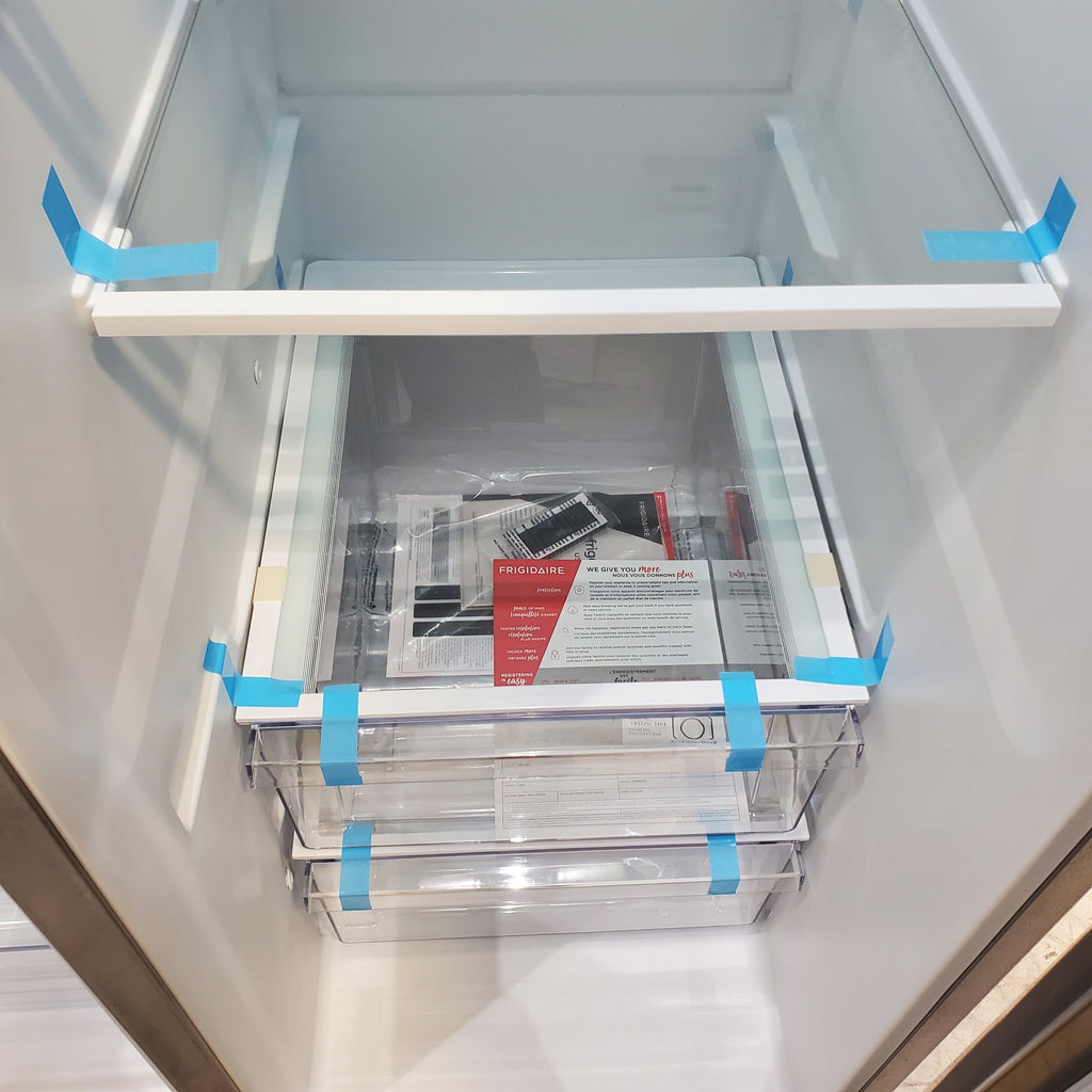 Pictures of ENERGY STAR Frigidaire Fingerprint Resistant Stainless Steel 25.6 cu. ft. Side by Side Refrigerator with Water and Ice Dispenser - Scratch & Dent - Minor - Neu Appliance Outlet - Discount Appliance Outlet in Austin, Tx