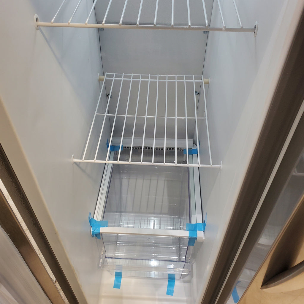 Pictures of ENERGY STAR Frigidaire Fingerprint Resistant Stainless Steel 25.6 cu. ft. Side by Side Refrigerator with Water and Ice Dispenser - Scratch & Dent - Minor - Neu Appliance Outlet - Discount Appliance Outlet in Austin, Tx