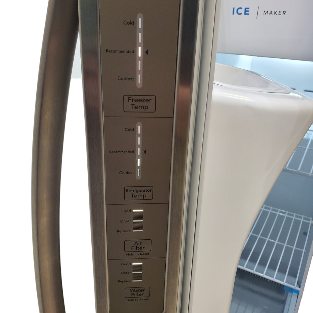 Pictures of ENERGY STAR Frigidaire Fingerprint Resistant Stainless Steel 25.6 cu. ft. Side by Side Refrigerator with Water and Ice Dispenser - Scratch & Dent - Minor - Neu Appliance Outlet - Discount Appliance Outlet in Austin, Tx