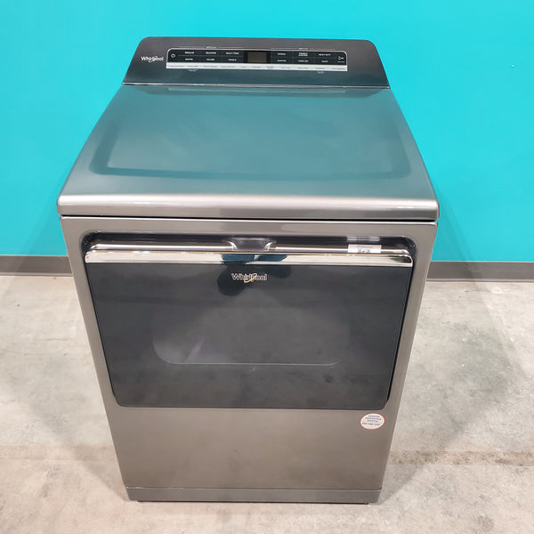 Chrome Shadow ENERGY STAR Whirlpool 7.4 cu. ft. Electric Dryer with Smart Steam - Scratch & Dent - Minor