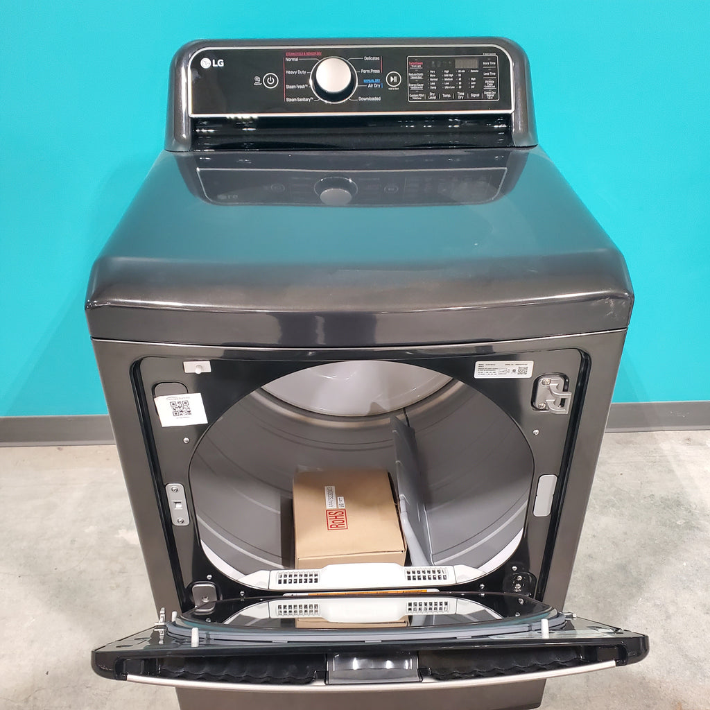 Pictures of LG 7.3 cu. ft. Smart Rear Control Gas Energy Star Dryer with Sensor Dry & Steam Technology DLGX7481LE - Open Box - Neu Appliance Outlet - Discount Appliance Outlet in Austin, Tx