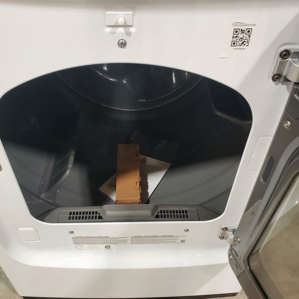 Pictures of Samsung 7.4 cu. ft. Smart Electric Dryer with Steam Sanitize+ in White DVE52A5500W - Open Box - Neu Appliance Outlet - Discount Appliance Outlet in Austin, Tx