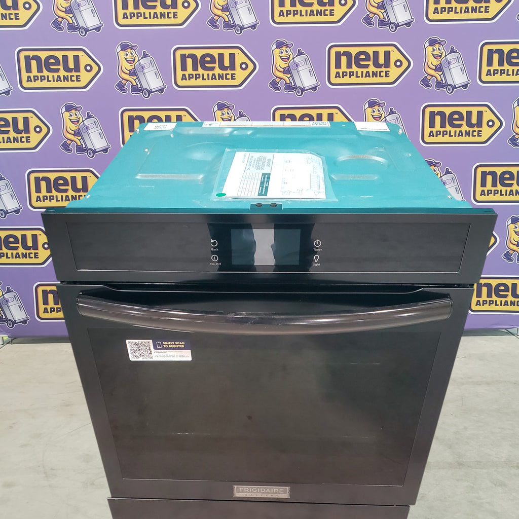 Pictures of Frigidaire Gallery Black 24" Single Electric Wall Oven with Air Fry, Quick Preheat and Steam Bake GCWS2438AB - Scratch & Dent - Minor - Neu Appliance Outlet - Discount Appliance Outlet in Austin, Tx