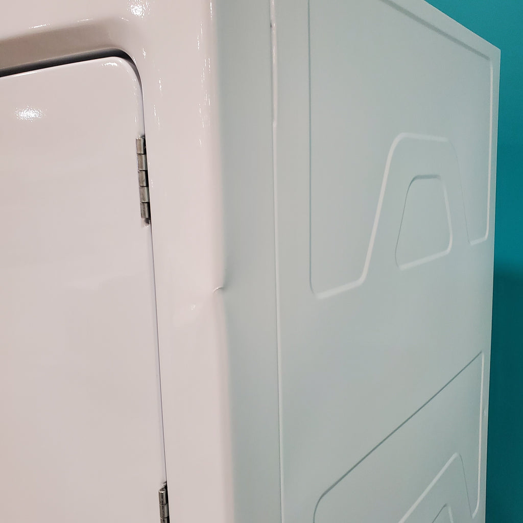 Pictures of GE 3.2 cu. ft. Washer and 5.9 cu. ft. Electric Dryer Laundry Center with Rotary- Electromagnetic Controls GUD27ESSJWW - Certified Refurbished - Neu Appliance Outlet - Discount Appliance Outlet in Austin, Tx