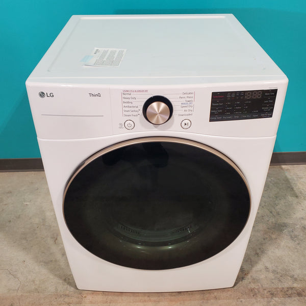 LG 7.4 cu. ft. Ultra Large Capacity Smart wi-fi Enabled Front Load Electric Dryer with TurboSteam™ DLEX4000B - Open Box