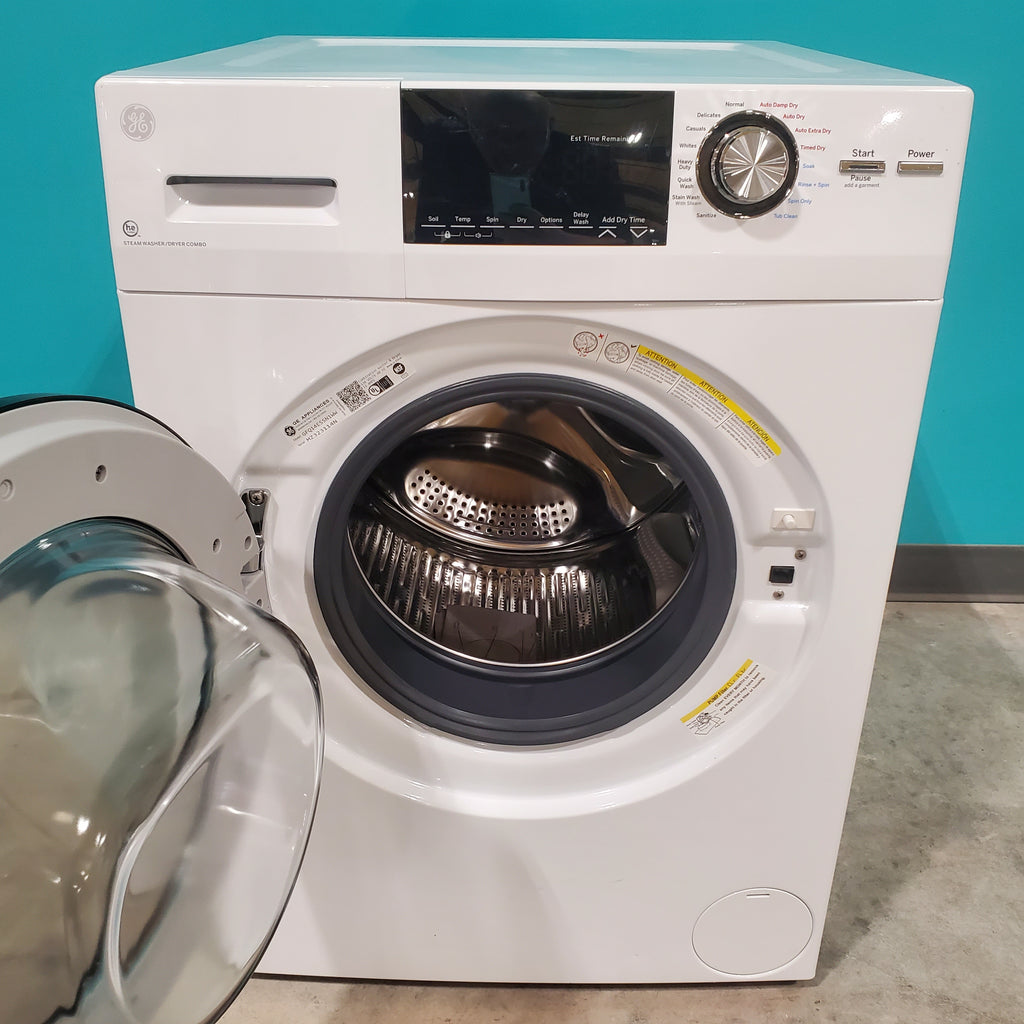 Pictures of GE® 24" 2.4 cu. ft. Capacity Front Load Washer/Condenser Dryer Combo GFQ14ESSNWW - Scratch & Dent - Minor - Neu Appliance Outlet - Discount Appliance Outlet in Austin, Tx