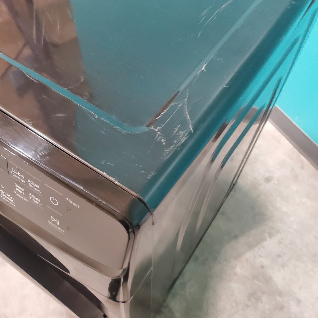 Pictures of Samsung Frontload Brushed Black7.5 Cu. Ft. Electric Dryer with Sensor Dry DVE45T6000V Scratch & Dent - Major - Neu Appliance Outlet - Discount Appliance Outlet in Austin, Tx