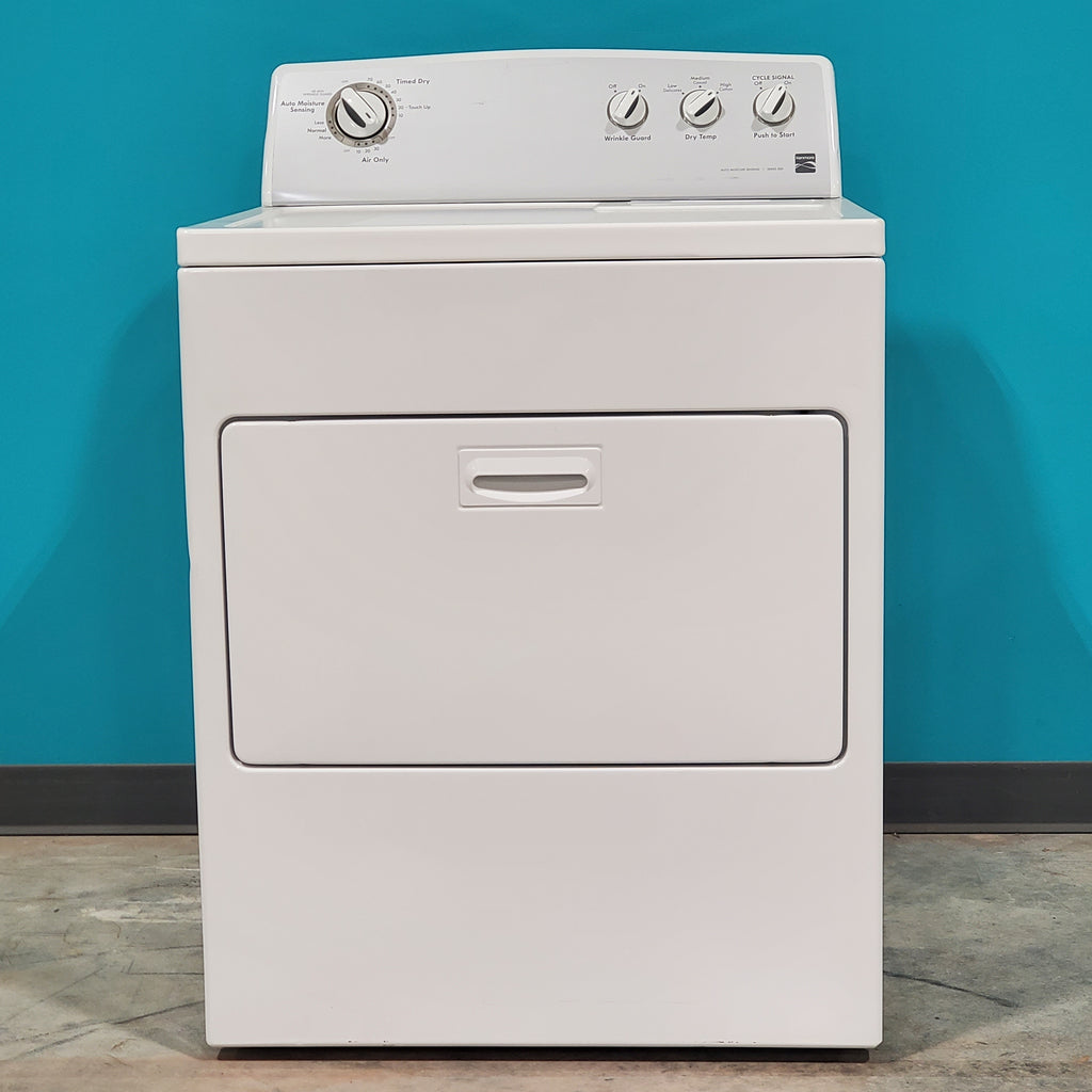 Pictures of Kenmore White Electric Dryer with Hamper Door and Advanced Moisture Sensing - Certified Refurbished - Neu Appliance Outlet - Discount Appliance Outlet in Austin, Tx